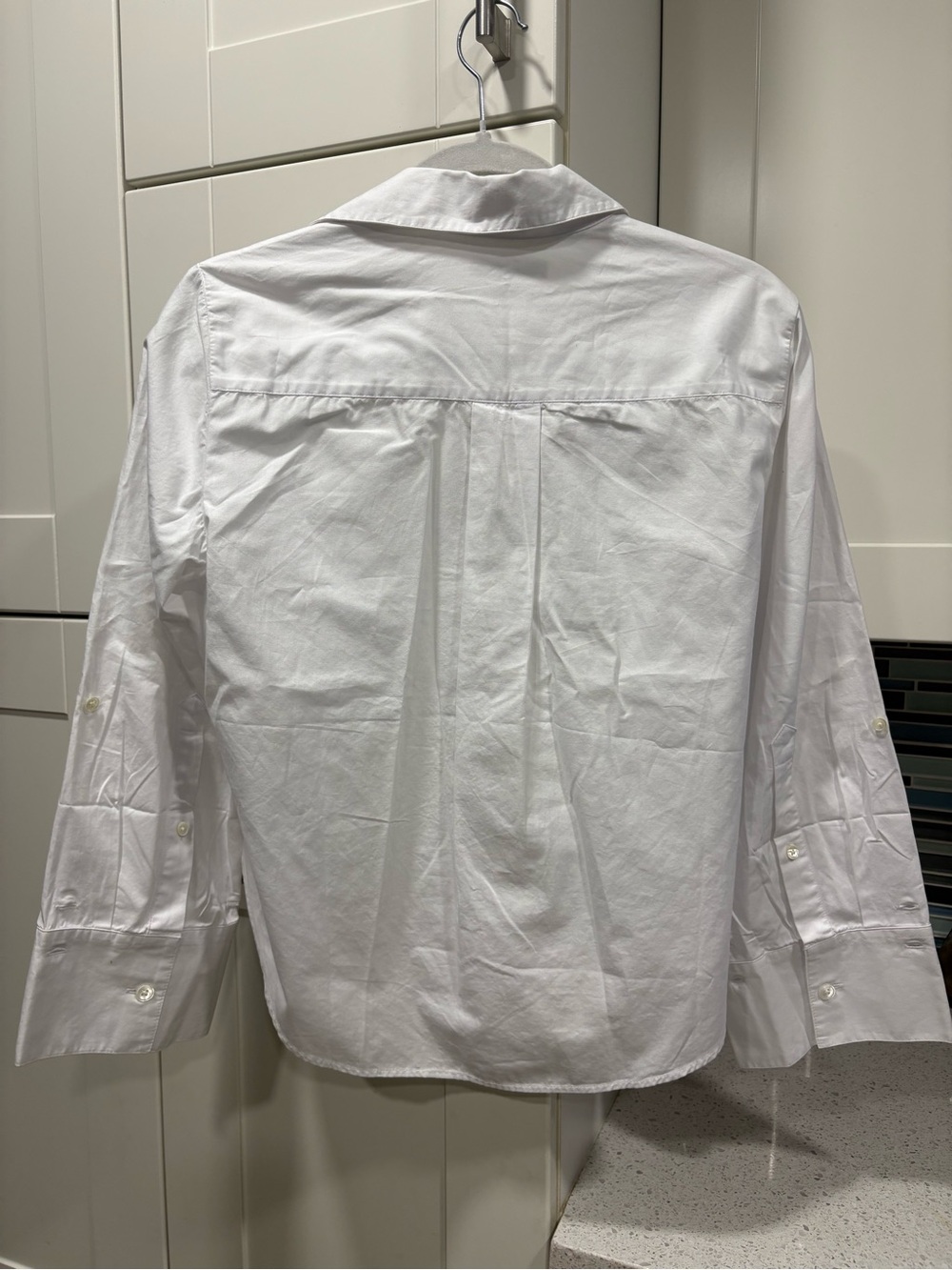 NWT Madewell The Signature Y-Neck Shirt in Poplin - Picture 10 of 10